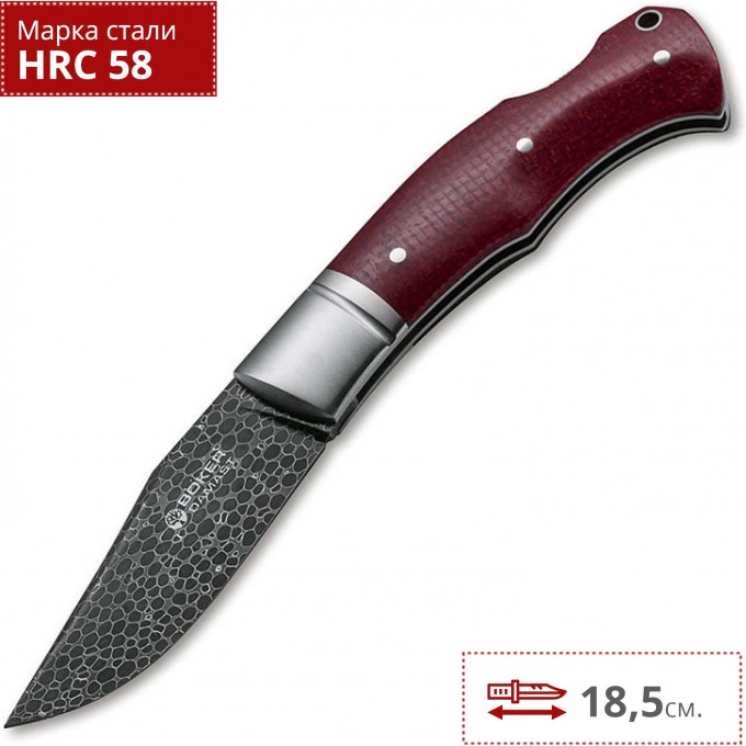 Нож BOKER BOXER DAMASCUS BK111025DAM Нож BOKER BOXER DAMASCUS BK111025DAM