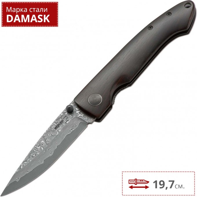 Нож BOKER DAMASCUS GENT 1 BK01BO101DAM Нож BOKER DAMASCUS GENT 1 BK01BO101DAM