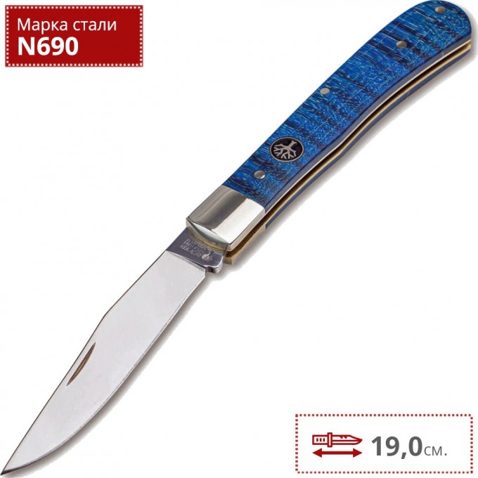 Нож BOKER TRAPPER UNO CURLY MAPLE BK117004 Нож BOKER TRAPPER UNO CURLY MAPLE BK117004