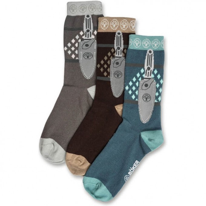 Носки BOKER SOCKS SET LARGE 3 пары Р.39-42 BK09BO199 BK09BO198 Носки BOKER SOCKS SET LARGE 3 пары Р.39-42 BK09BO199 BK09BO198