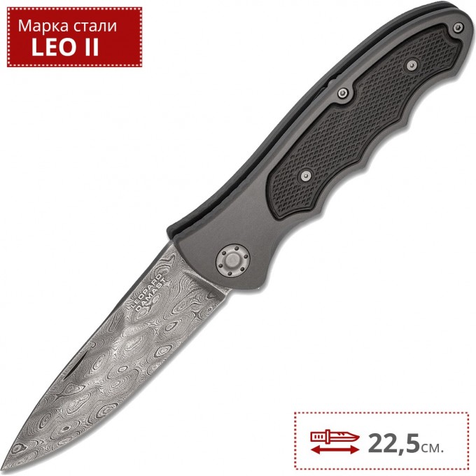 Складной нож BOKER LEOPARD DAMAST III 110127DAM BK110127DAM Складной нож BOKER LEOPARD DAMAST III 110127DAM BK110127DAM
