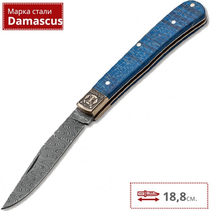 Складной нож BOKER TRAPPER UNO ANNUAL 2021 CHAD NICHOLS RIPPLE DAMASCUS 1132021DAM BK1132021DAM Складной нож BOKER TRAPPER UNO ANNUAL 2021 CHAD NICHOLS RIPPLE DAMASCUS 1132021DAM BK1132021DAM